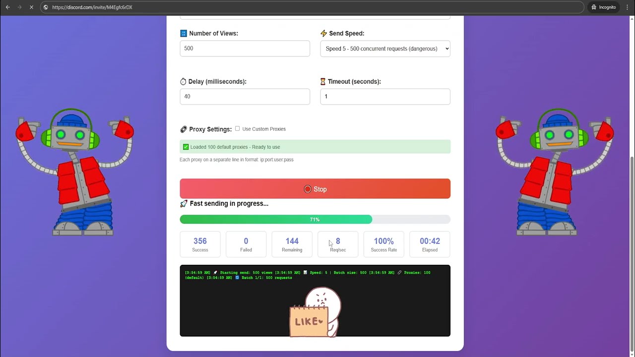 KICK BOT 0 to 60K Views on Kick VOD/Clip Views Fast