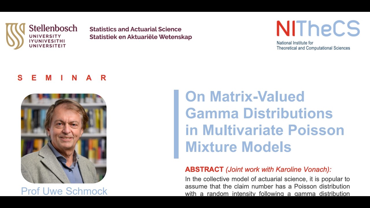 2026-02-17 - NITheCS & SU Dept. of Statistics & Actuarial Science Seminar On Matrix-Valued Gamma Di