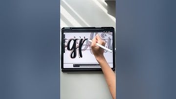 🍆  #procreate #shorts #calligraphy