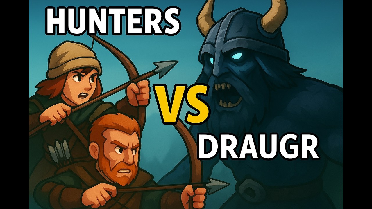 Two Hunters vs Ancient Draugr: Perfect Tactical Coordination