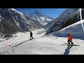 5k skiing zinal red route top to bottom val danniviers valais switzerland gopro hero9 wide gps