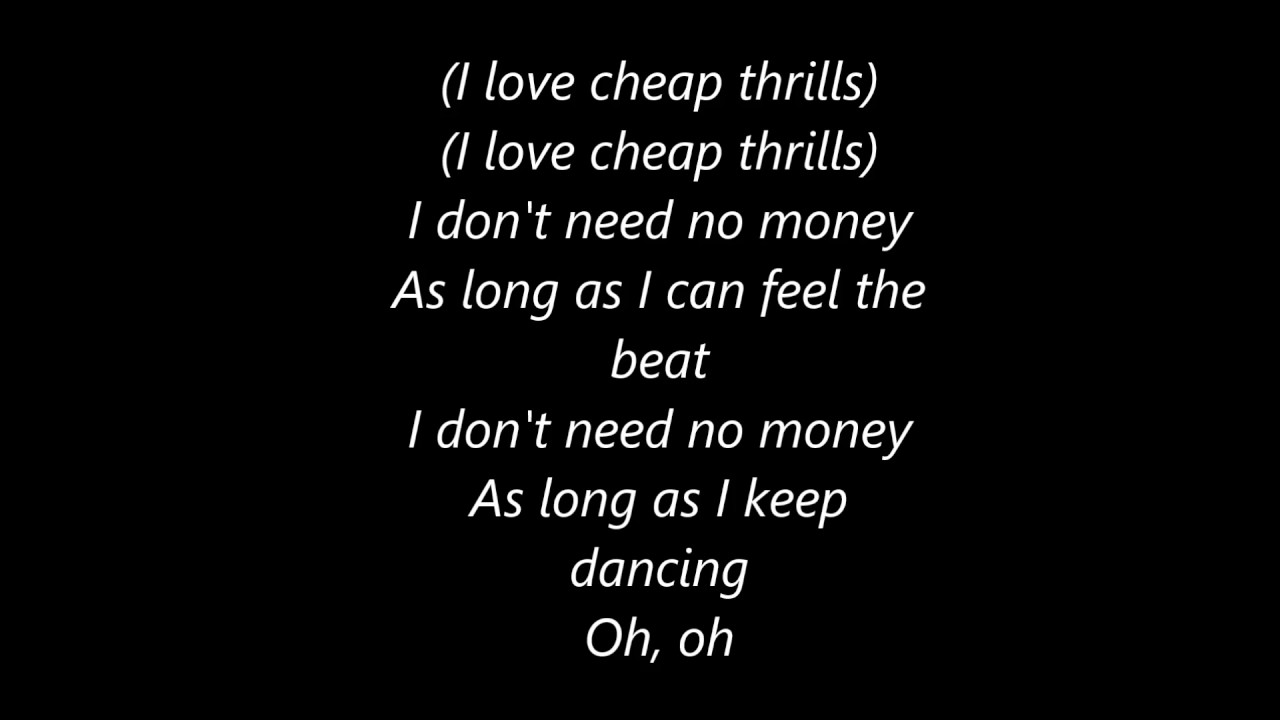 Sia Cheap Thrills (Lyrics) YouTube