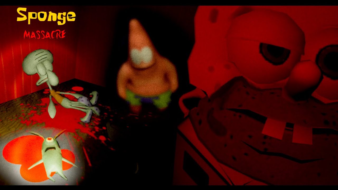 BOB SPONJA Yellow Monster?! [Sponge Massacre] horror escape, full game walkthrough + ending.