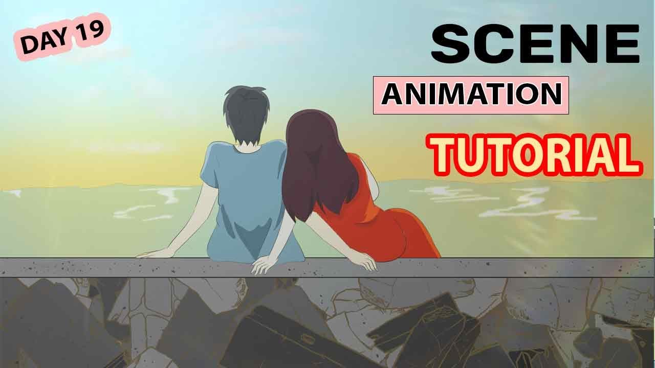 DAY 19 : Animation Scene Making Tutorial |Clip Studio Course | Lazy HK ...