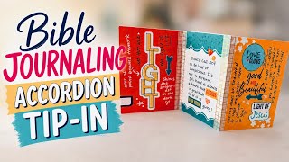 Bible Journaling Accordion Tip-In Tutorial with Printable Pocket Cards 