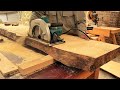 Amazing Techniques Ingenious Woodworking Workers ||| Large Woodworking Monolithic Wooden Furniture