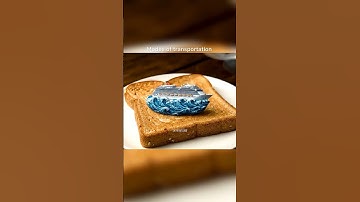 MODES OF TRANSPORTATION ON TOAST ASMR #ASMR #relaxing #satisfying #Ai