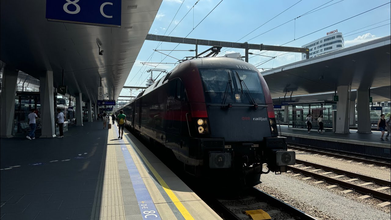 Züge Wien Hbf (22. & 23.07.2024, 4K HDR)