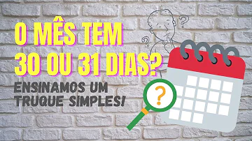 Por que os meses em geral têm 30 dias resumo?