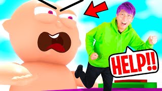 Can We Escape This DAYCARE OBBY In ROBLOX?! (GIANT BABY!!!)