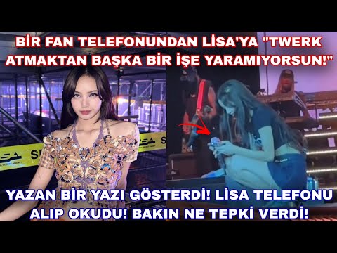 Anti Lisa'ya "twerk atmaktan başka bir işe yaramıyorsun!" yazan bir yazı gösterdi! Lisa'nın tepkisi!