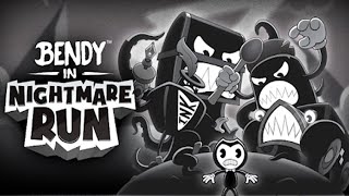 لعبة Bendy in Nightmare Run باللون الابيض والاسود (جيم بلاي) للاندرويد والايفون screenshot 1