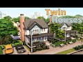 Дома-близнецы🏡│Строительство│Twin houses│SpeedBuild│NO CC [The Sims 4]