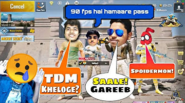 JOINING RANDOM SQUAD LIKE A BOT ( ACE PLAYER ) 1v3 TDM ROOM CHALLENGE