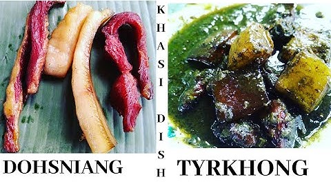 kumno ban shet dohsniang tyrkhong | dohsniang tyrkhong | | smoked pork with black sesame seeds |