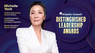 Michelle Yeoh accepts Distinguished Leadership Award, introduced by Cynthia Erivo