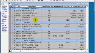 Using Template to start a new Bid in EasyEst Estimating Software