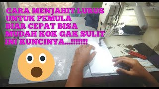 Cara menjahit lurus untuk pemula