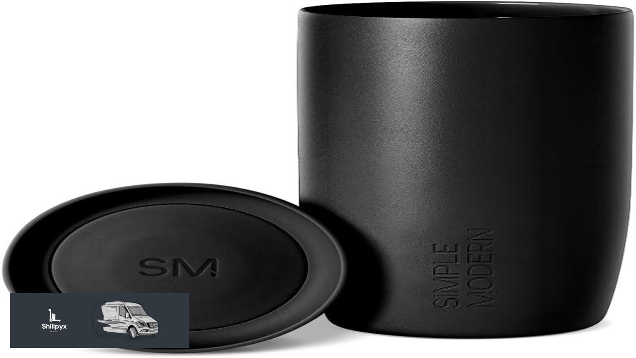 Simple Modern Travel Coffee Mug Tumbler with 360 Lid Ceramic Lined Insulated