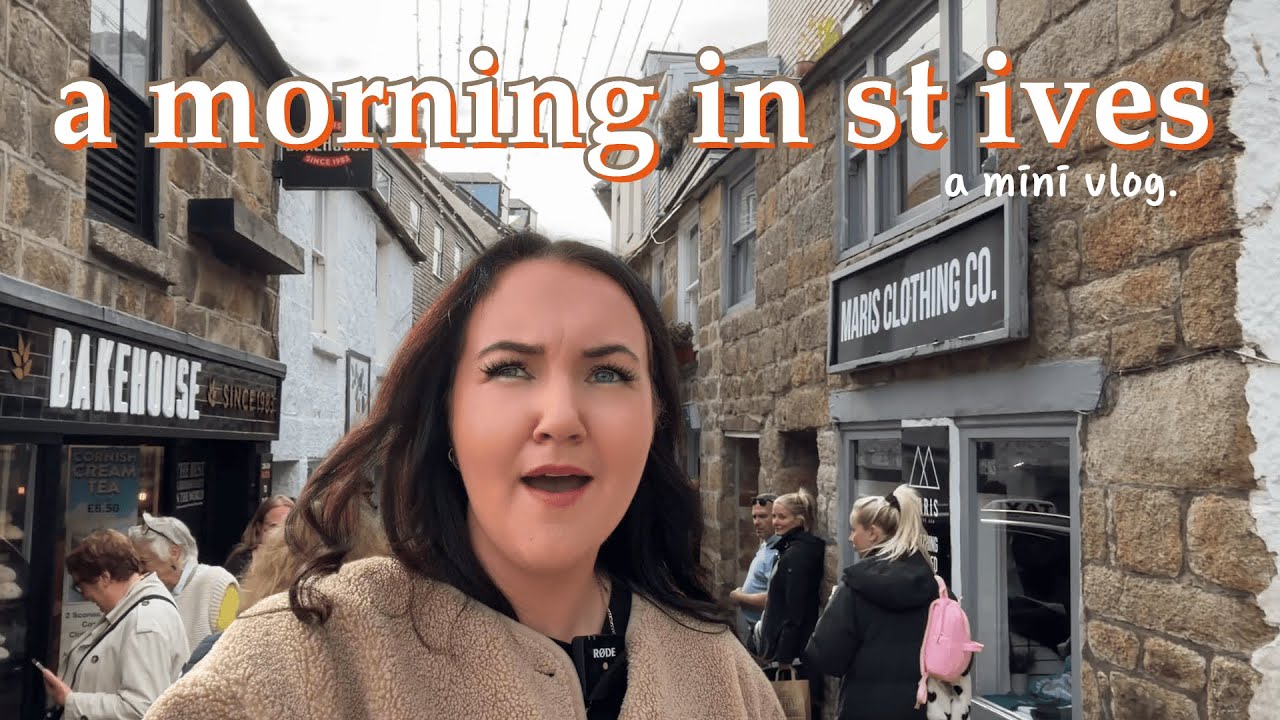 Проведите утро в Сент-Айвсе со мной — видеоблог за октябрь 2025 г. 🍂🍁✨