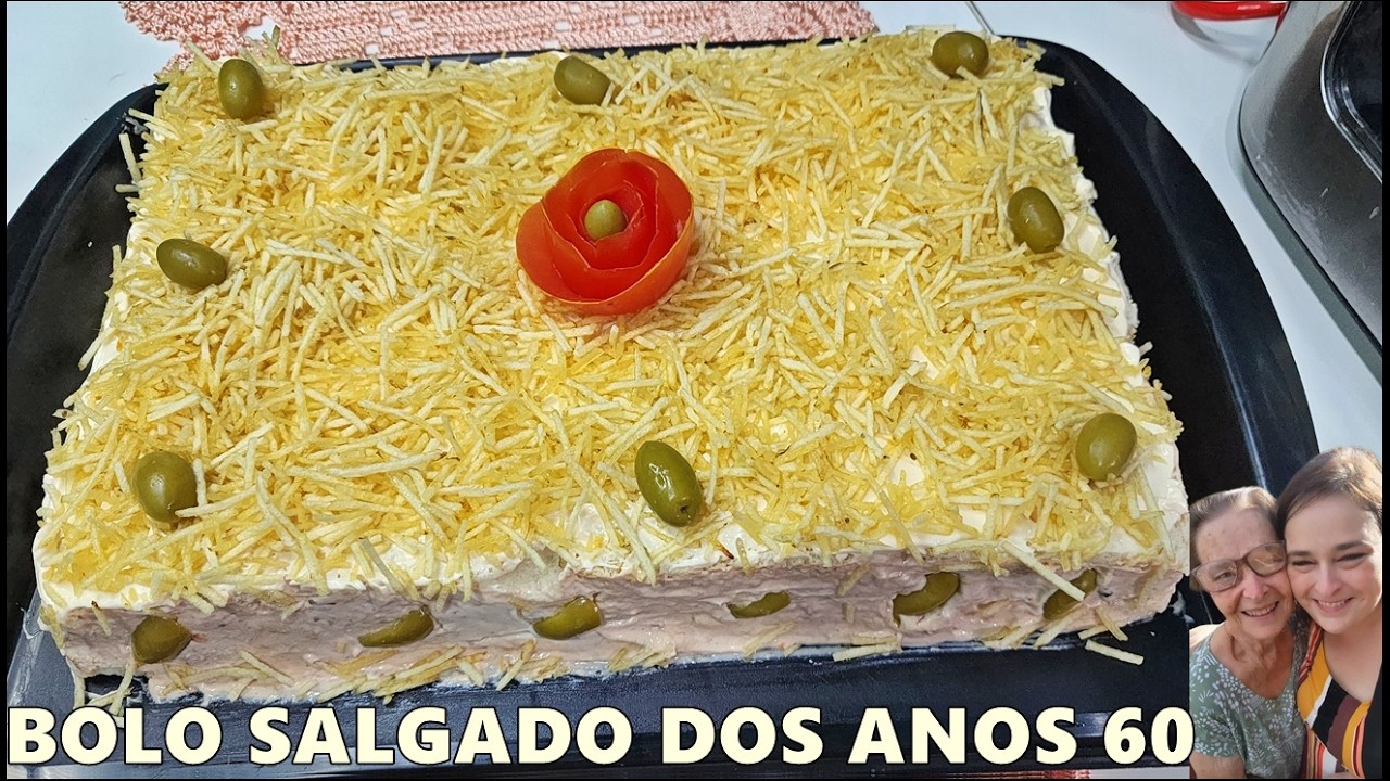 BOLO SALGADO DOS ANOS 60 - RECEITA DA MINHA TIA ROSA