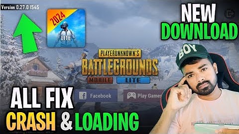 PUBG Lite 2024 Crash & Loading Fix 😍| Pubg Lite Update 0.27.0 | Pubg Lite New Update Today Features