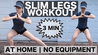 Slim and Toned legs WORKOUT | Ejercicios para adelgazarlas piernas | AT HOME | NO EQUIPMENT NEEDED by VeroTime 576 views 4 years ago 3 minutes, 9 seconds