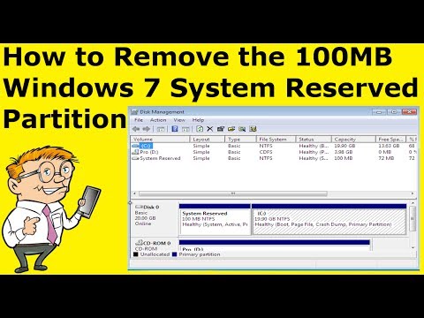How to Remove the 100MB Windows 7 System Reserved Partition (Guide) hqdefault