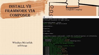Install Yii2 Framework Via Composer