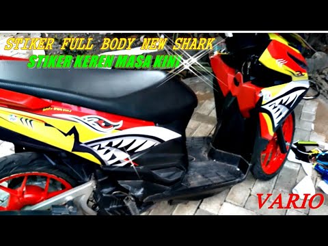  STIKER  DECAL MOTOR HONDA VARIO  150  NEW SHARK STIKER  