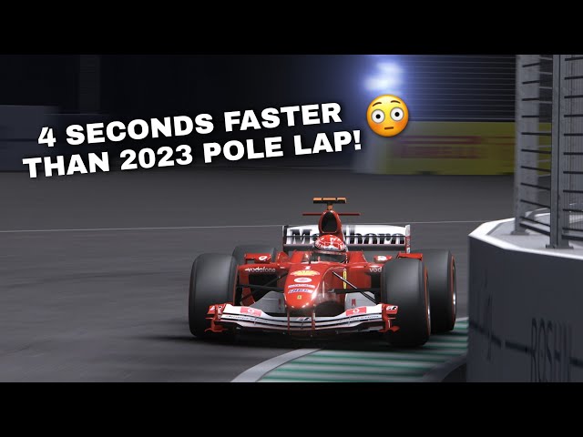 This F2004 WITH 𝗦𝗟𝗜𝗖𝗞𝗦 𝗗𝗘𝗦𝗧𝗥𝗢𝗬𝗦 THE JEDDAH LAP RECORD 😳 class=