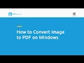 How to Convert Image to PDF on Windows
