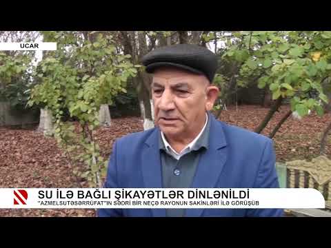 Meliorasiya və Su Təsərrüfatı ASC nin sədri Ucar rayonunda vətəndaşlarla görüşüb 09 12 2022 Real Tv