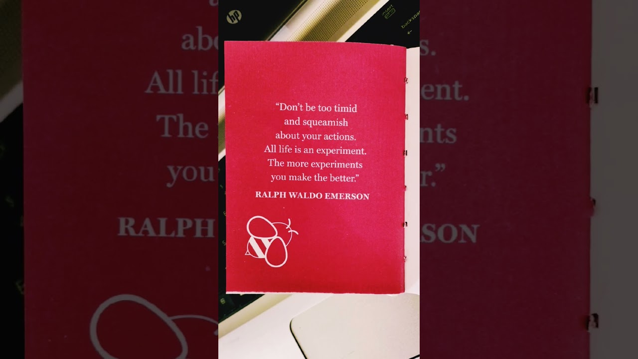 Life is an Experiment. The more Experiments you make the better. 