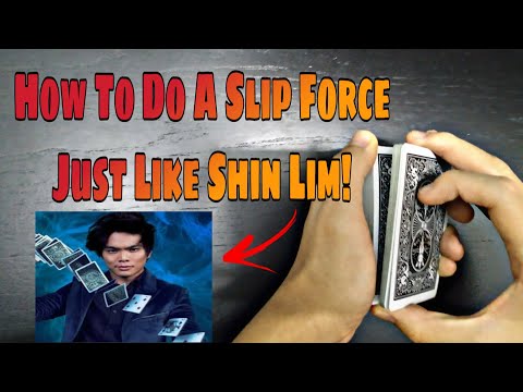 HOW To Force A Card Just Like SHIN LIM!!! -  THE SLIP FORCE - Card Force TUTORIAL
