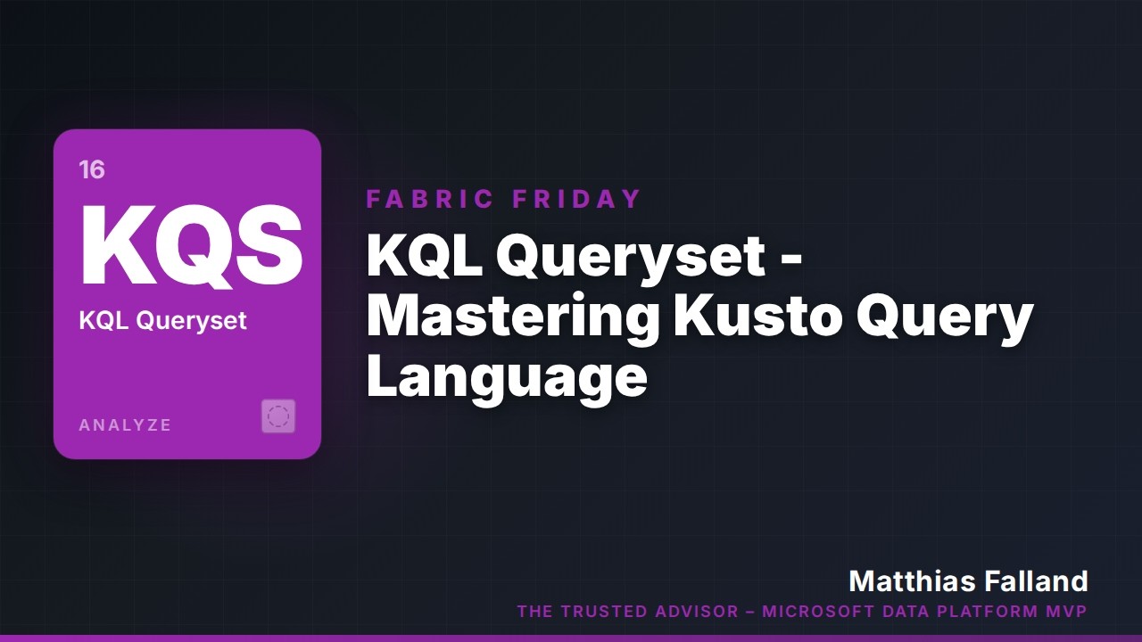 KQL Queryset - Mastering Kusto Query Language - YouTube