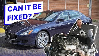 Look Inside a 187k mile Ferrari Engine  Maserati Quattroporte GTS 530hp V8
