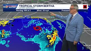 Tropical Storm Bertha Update, Gulf Impacts Expected