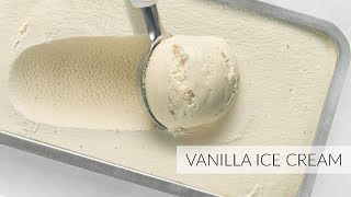 Homemade VANILLA ICE CREAM | no dairy, no eggs