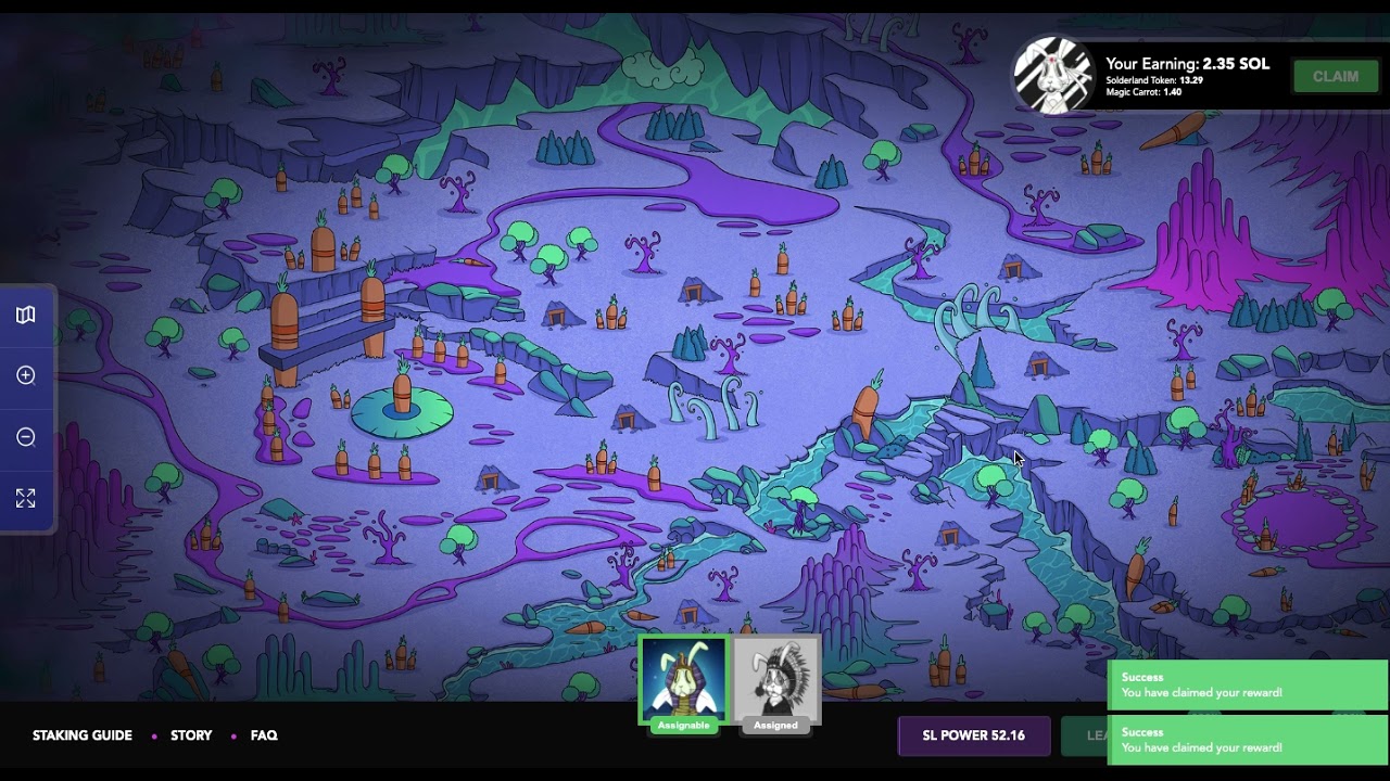 Solderland Mines NFT Staking Game