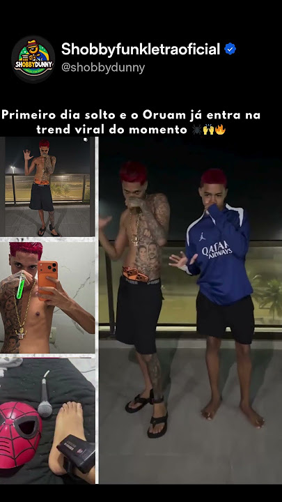 Primeiro dia solto e o Oruam já entra na trend viral do momento 🙌🔥#shorts