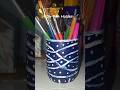 Reuse Plastic bottle || plastic bottle craft idea || DIY pen stand #shorts