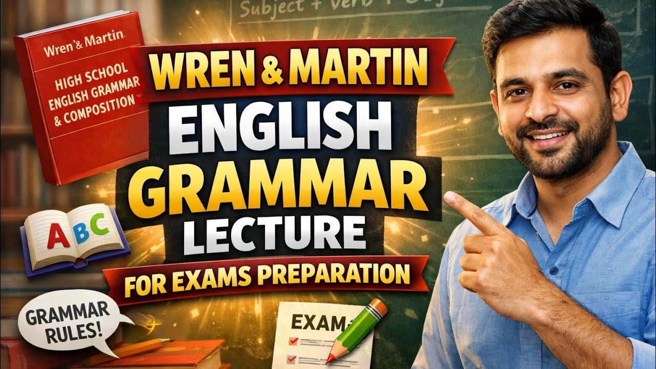 English Grammar| Wren and Martin| Lecture 1 - YouTube