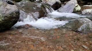 relaxing sound of clear river water, calms the mind, great for meditation, sleeping, studying, etc