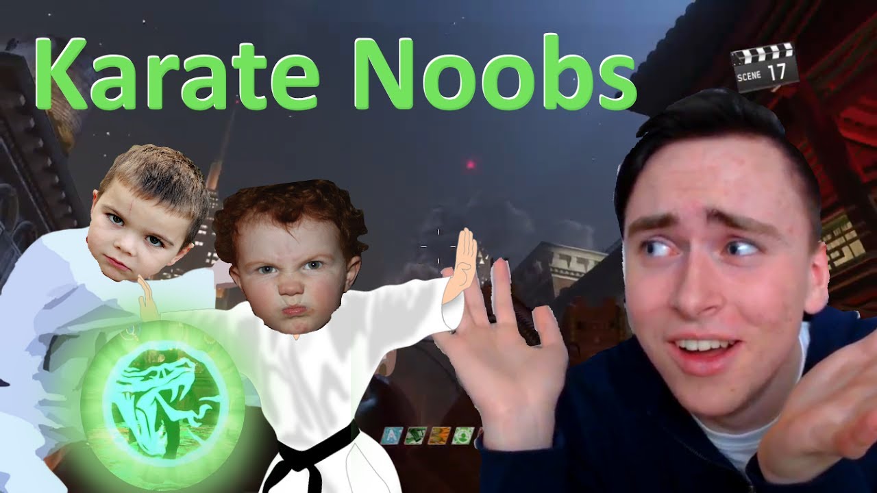 Karate Noobs! Shaolin Shuffle Funny Moments w/Randoms! Infinite Warfare: Zombies!