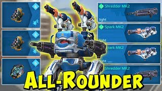 The All-Rounder: Blitz Shredder & Spark Mk2 Gameplay War Robots Live WR