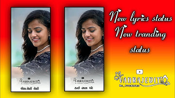 New Tranding lyrics status || Parul Rathva and sailesh Rathva 2022|| Editing vanraj Rtw