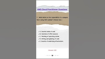 AWS QUIZ #aws #cloud #practitioner #quiz