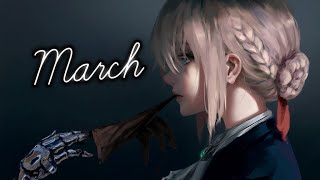 Nightcore - Марш March Lyrics 𝗙𝗹𝗮𝘀𝗵 𝗪𝗮𝗿𝗻𝗶𝗻𝗴