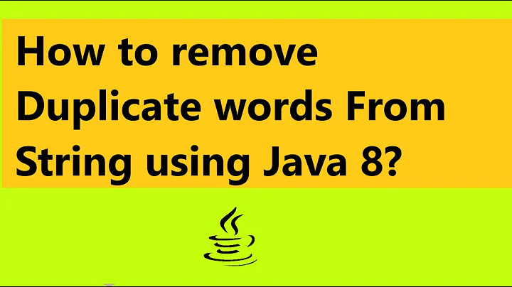 How to remove duplicate words from String using Java 8?
